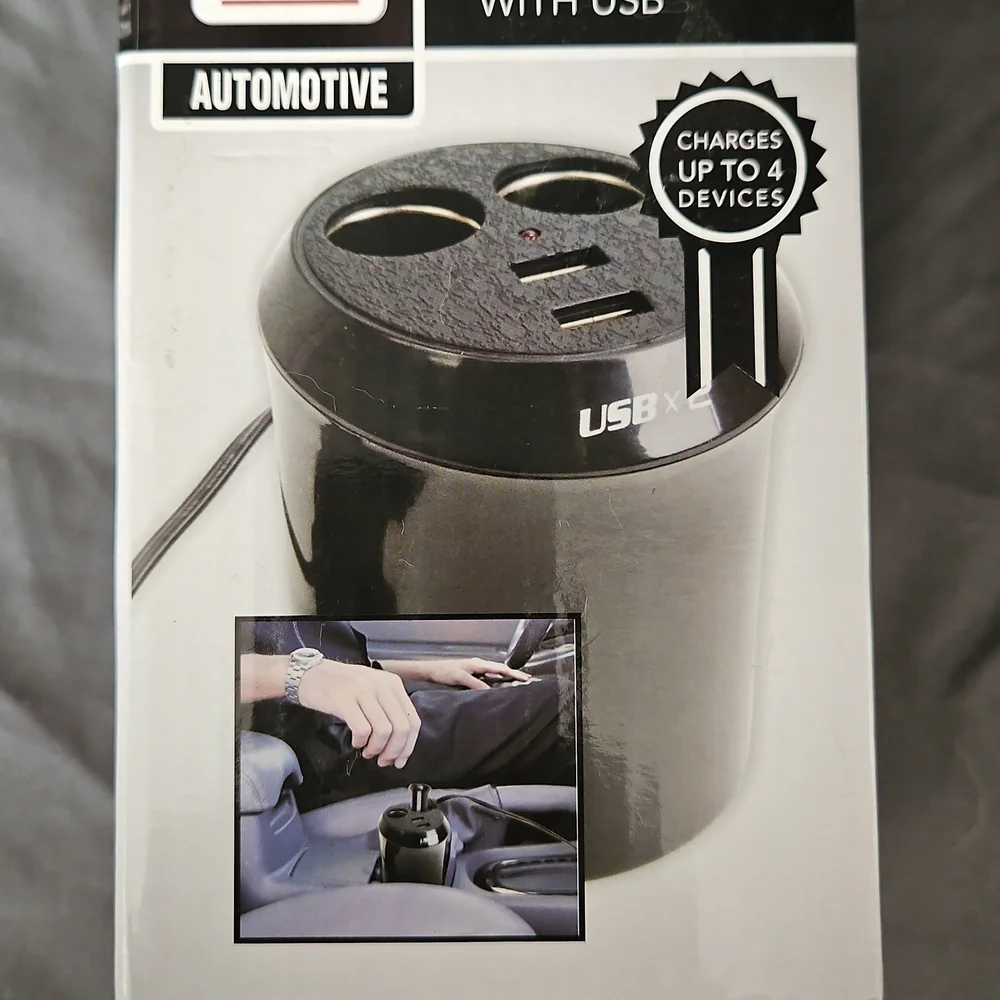 Automotive Dual USB Car Charger - Black